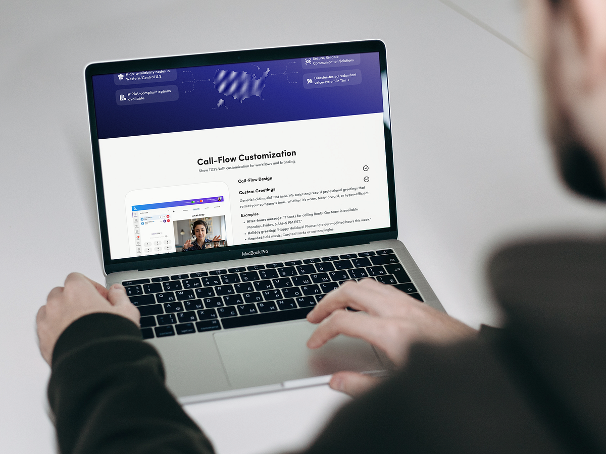 Telecom and VOIP Company Website Design Image 3