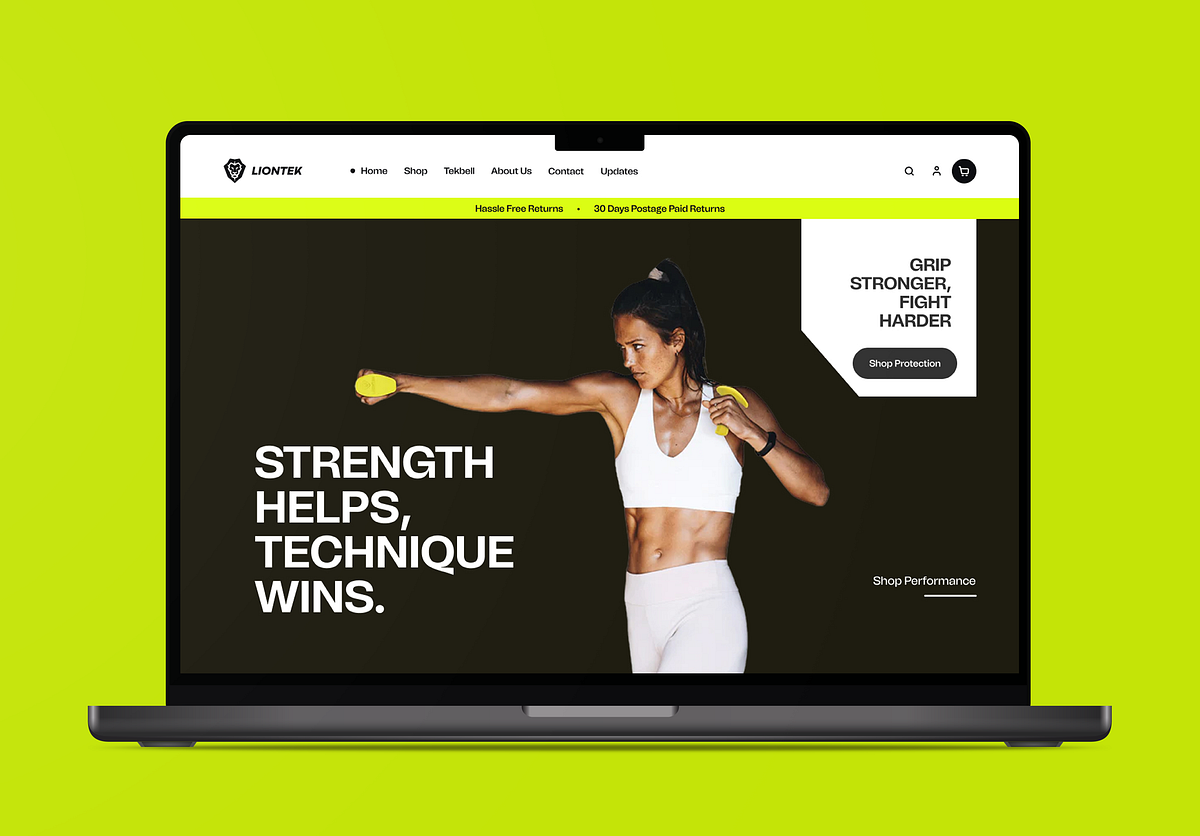 Fitness Equipment eCommerce Store Website Design Image 2