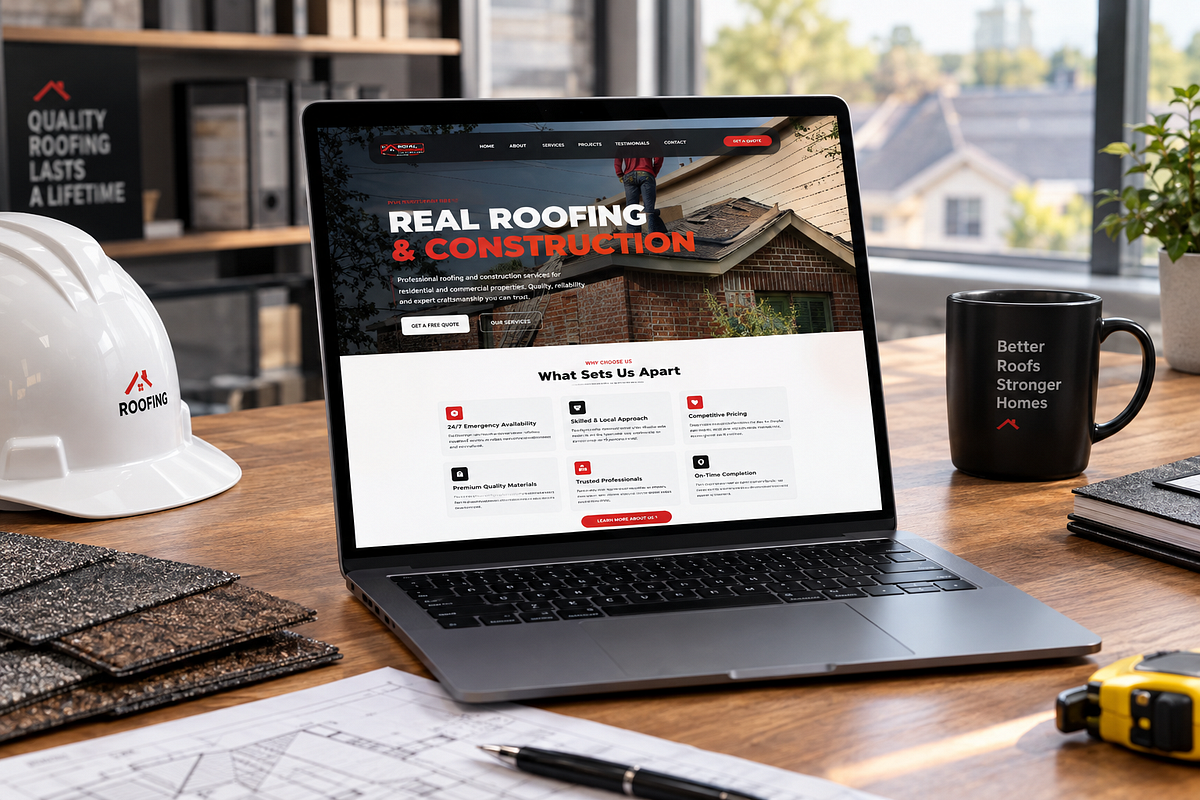 Roofing Website Design for Texas Storm Repair | Roofing Landing Image 2