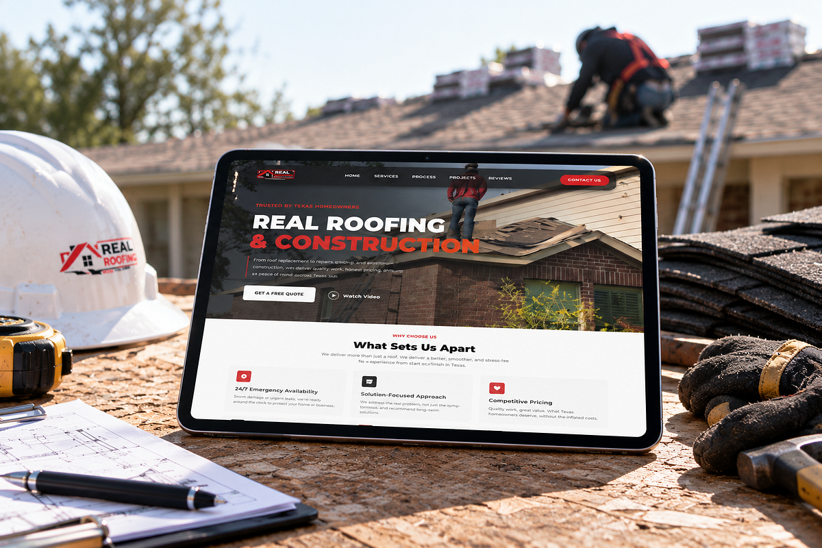 Roofing Website Design for Texas Storm Repair | Roofing Landing Image 3