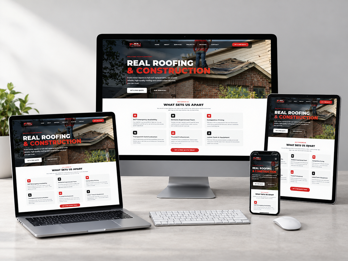 Roofing Website Design for Texas Storm Repair | Roofing Landing Image 4