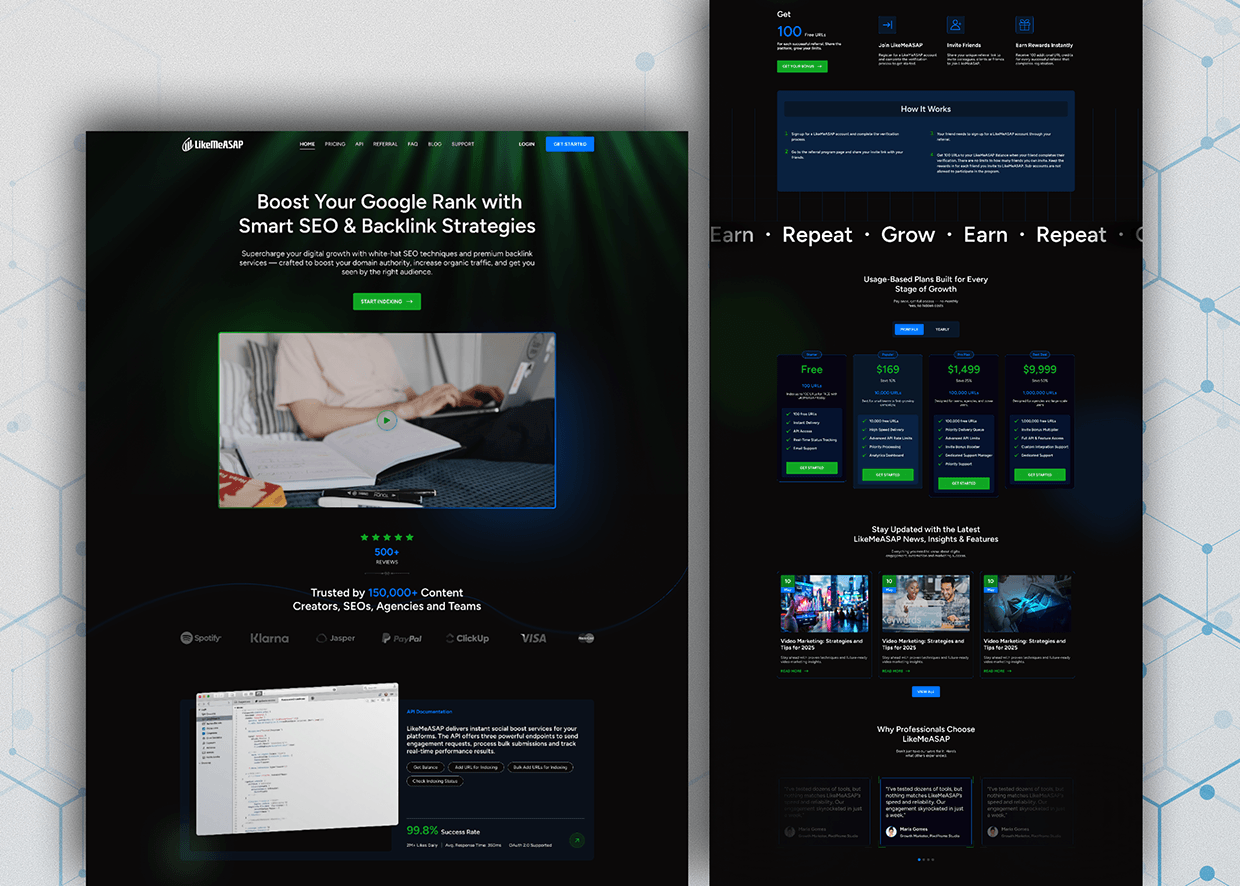 SaaS Landing Page UI Design