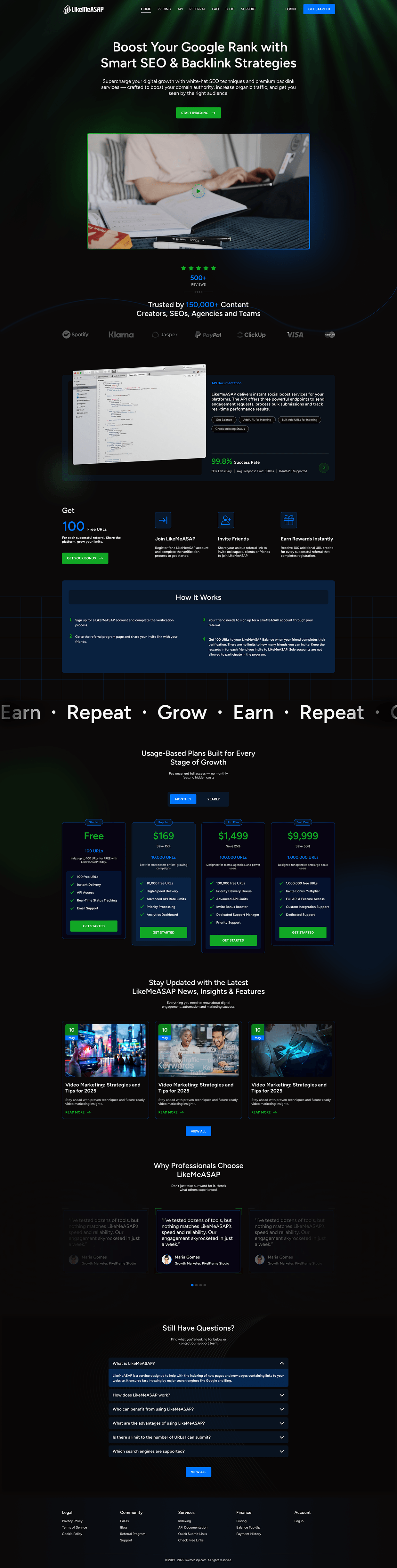 SaaS Landing Page UI Design Image 0