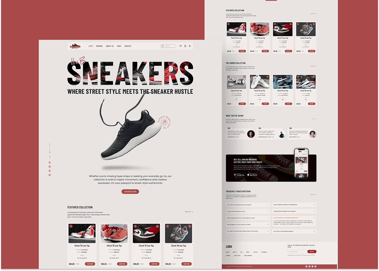 SneakersHub - Buy, Sell, Auction Sneakers in One Place