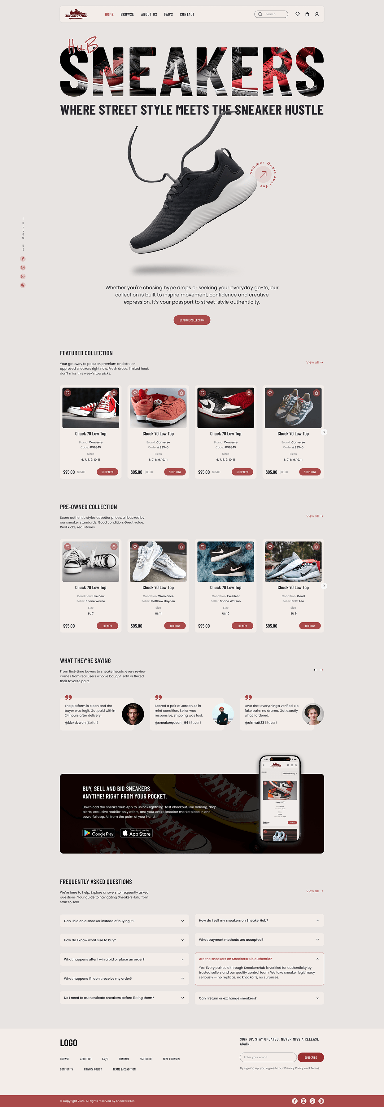 SneakersHub - Buy, Sell, Auction Sneakers in One Place Image 0