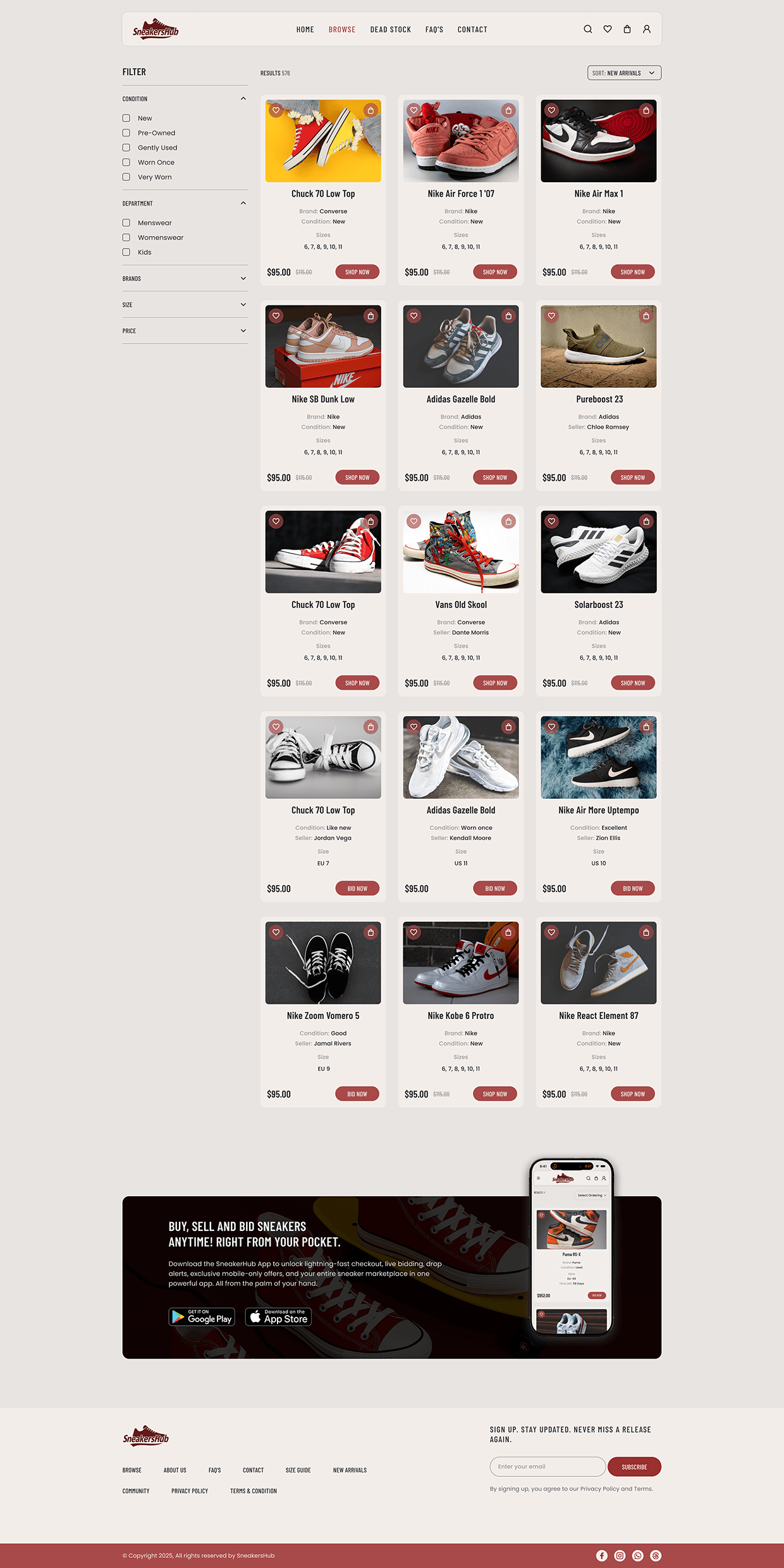 SneakersHub - Buy, Sell, Auction Sneakers in One Place Image 1
