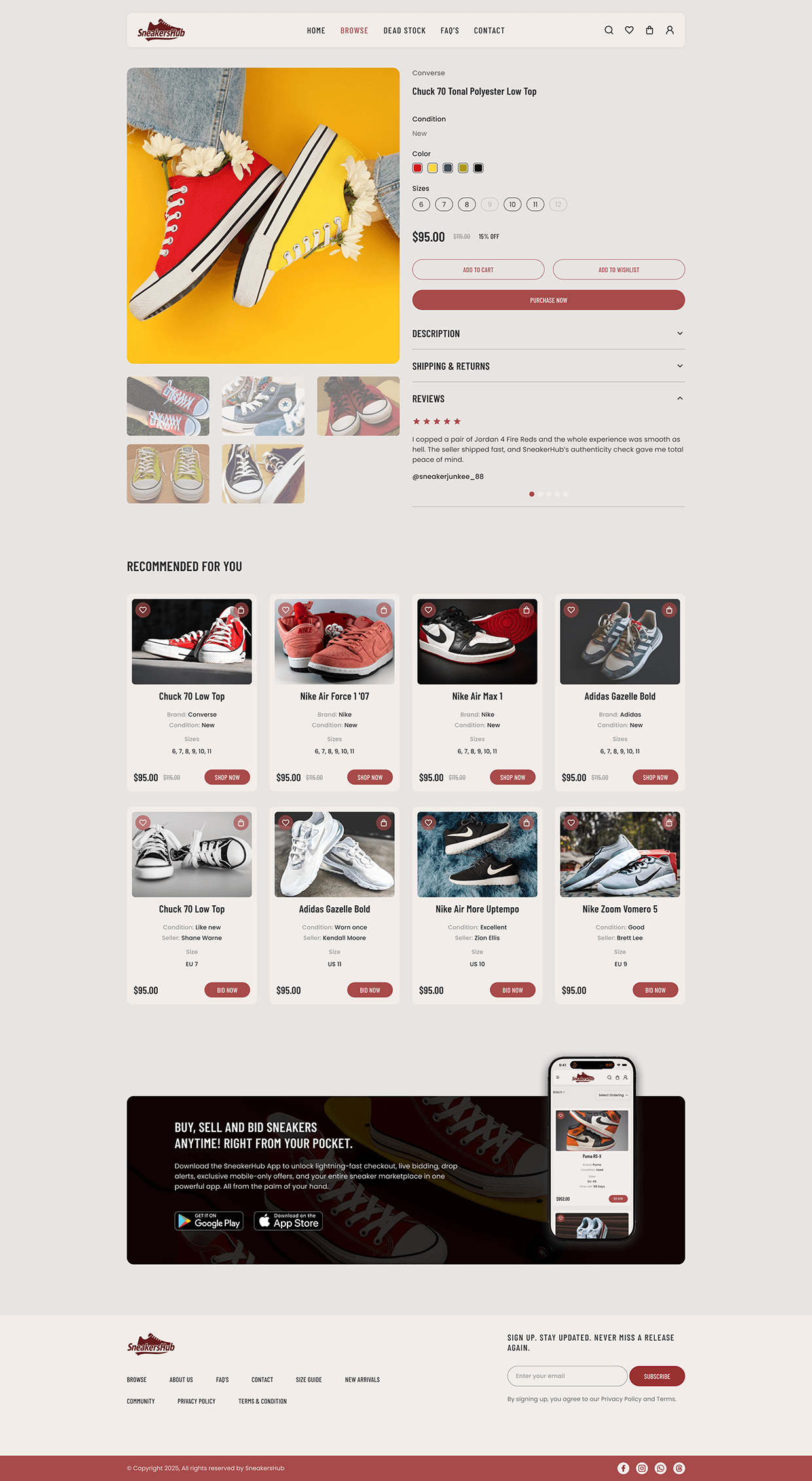 SneakersHub - Buy, Sell, Auction Sneakers in One Place Image 2