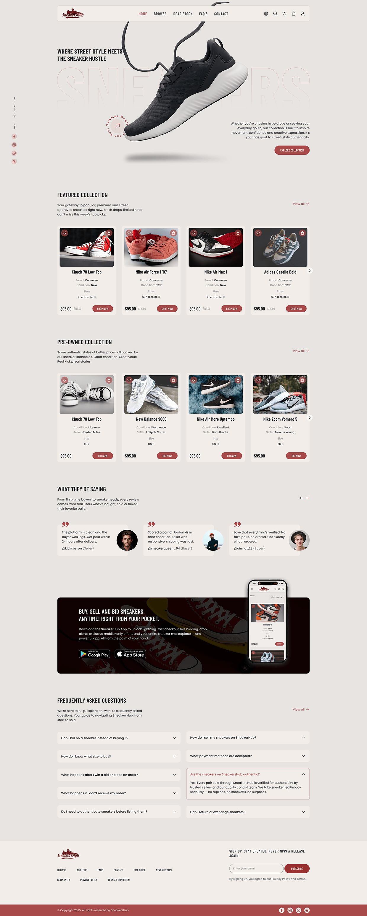 SneakersHub - Buy, Sell, Auction Sneakers in One Place Image 3