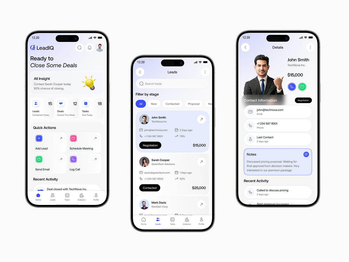 AI-Powered Sales CRM Mobile App