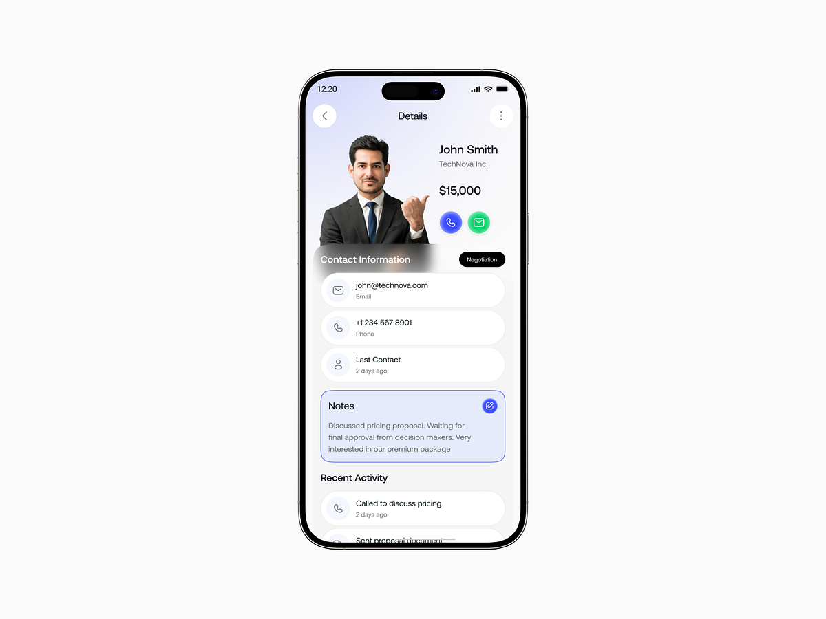 AI-Powered Sales CRM Mobile App Image 2