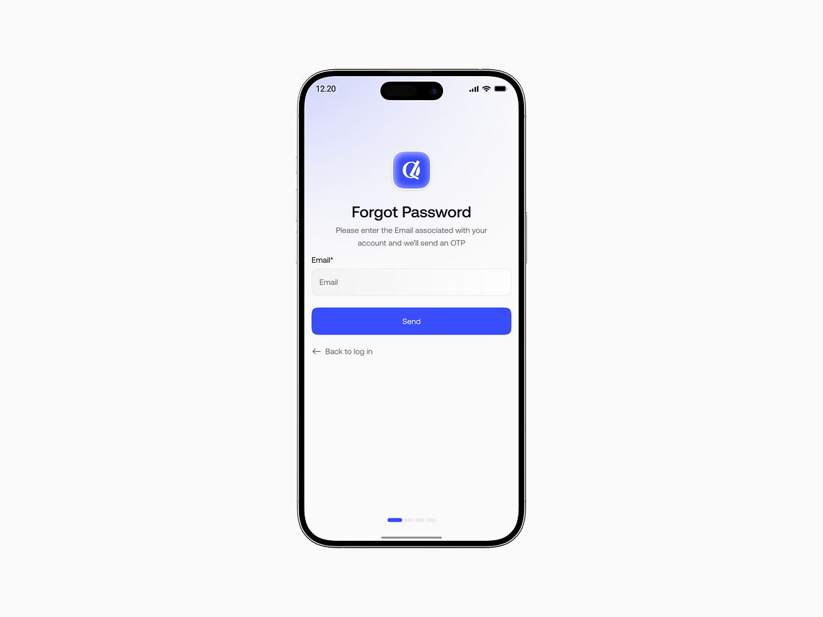 Forgot Password Screen – AI-Powered Sales CRM Mobile App Image 0