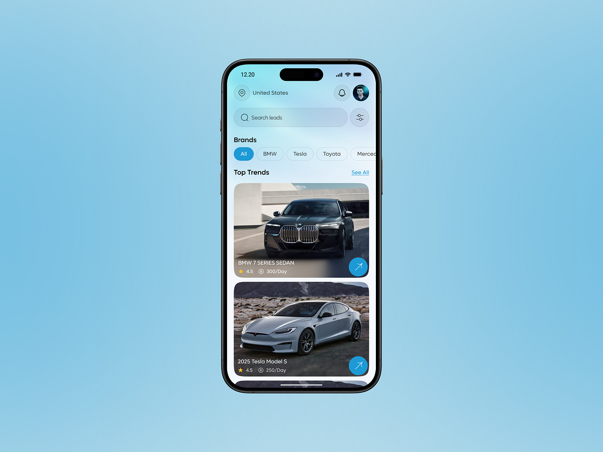 Car Rental Mobile App Image 1