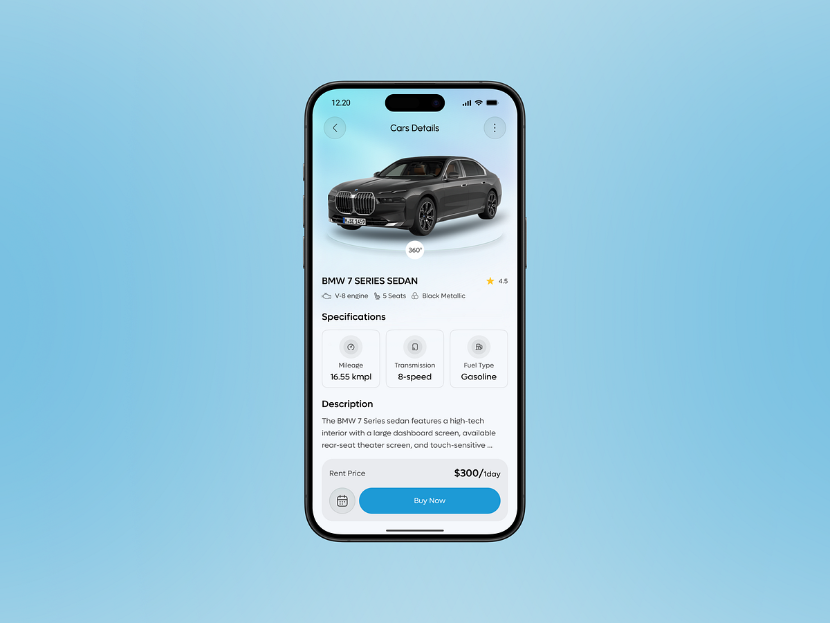 Car Rental Mobile App Image 2