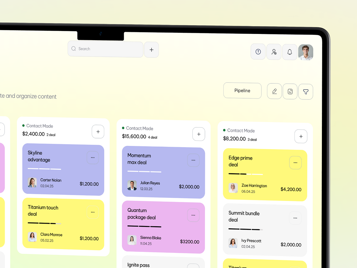 Pipedrive CRM - Deal Management Dashboard