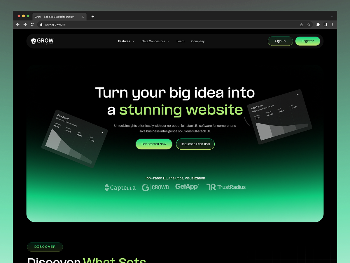 B2B SaaS Website Design
