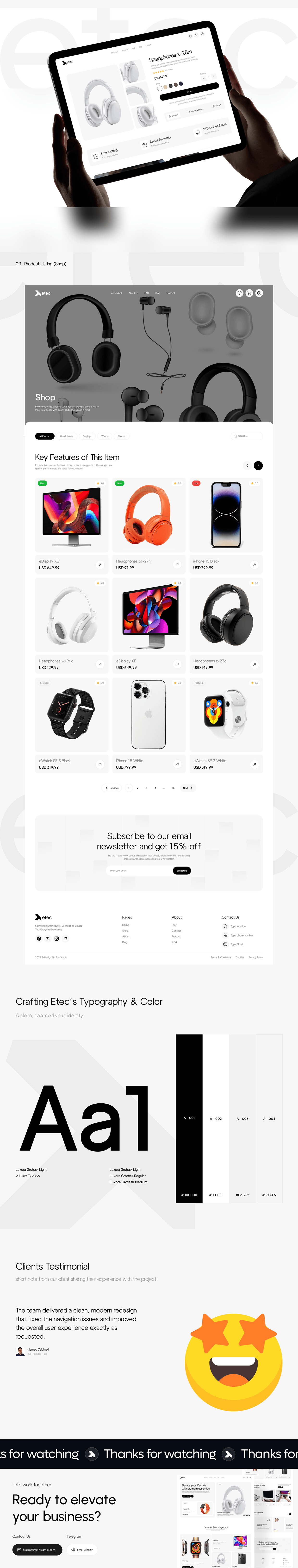 etec | E-commerce | Website Image 1