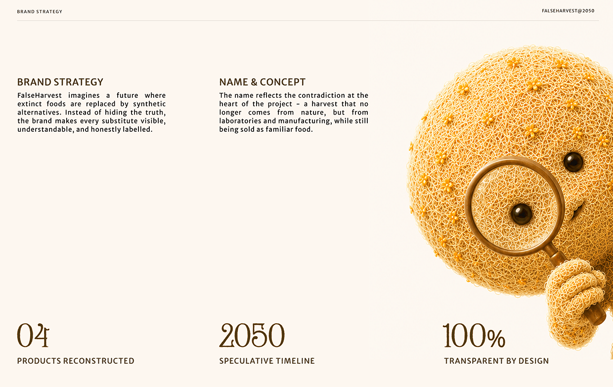 FALSEHARVEST™ | 2050 Branding Image 1