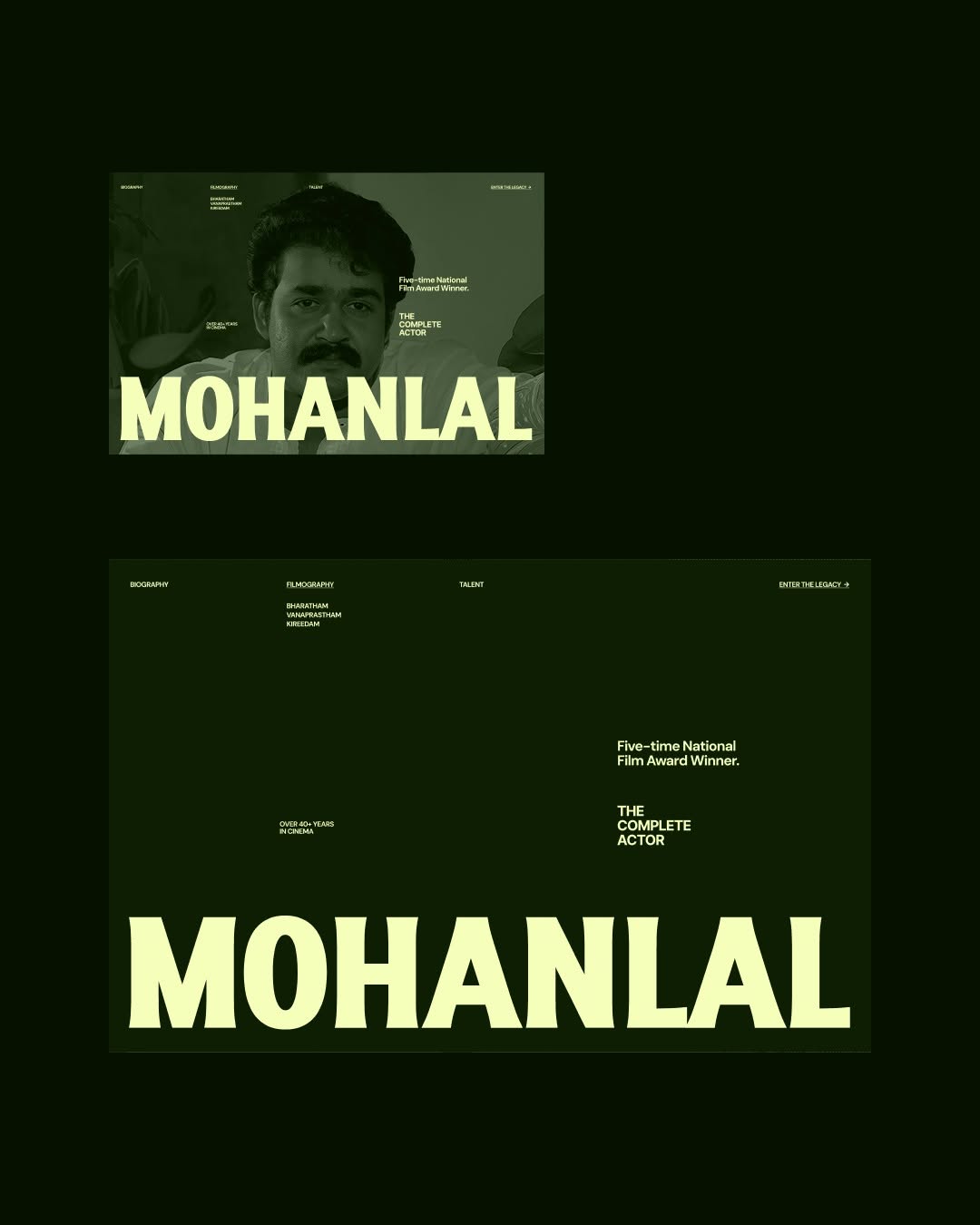 What if Laletten had a website?Experimenting with editorial layouts for portfolio hero sections.  Image 0