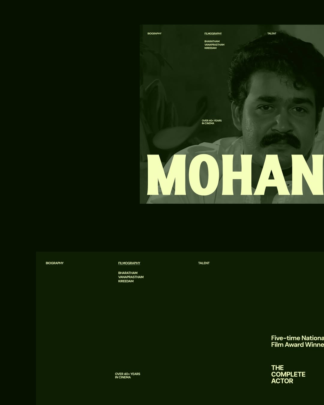 What if Laletten had a website?Experimenting with editorial layouts for portfolio hero sections.  Image 1