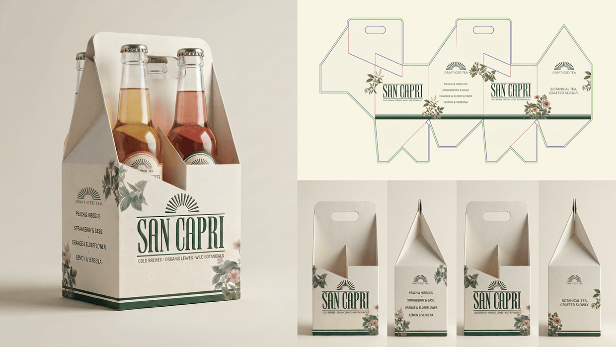 San Capri | Craft Iced Tea | Branding&Packaging Design Image 7