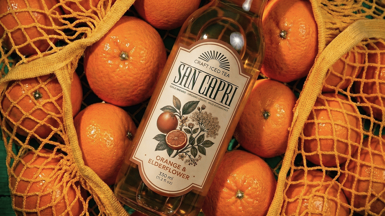 San Capri | Craft Iced Tea | Branding&Packaging Design Image 8