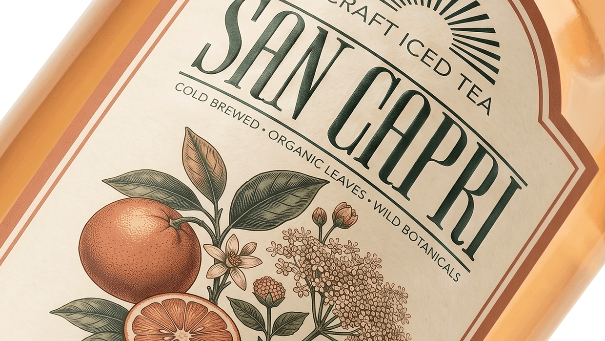 San Capri | Craft Iced Tea | Branding&Packaging Design Image 13