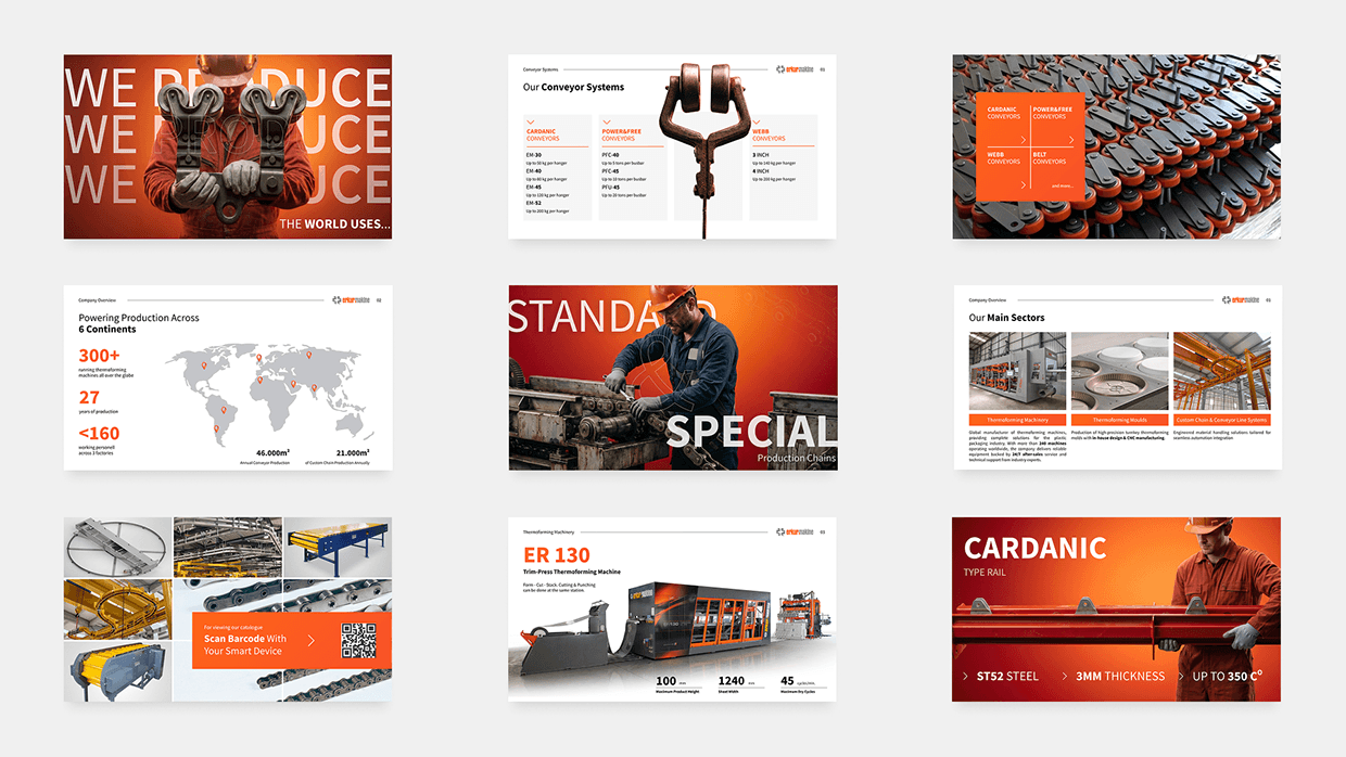 Sales&Company Profile Presentation Design for Industrial Machinery Image 12