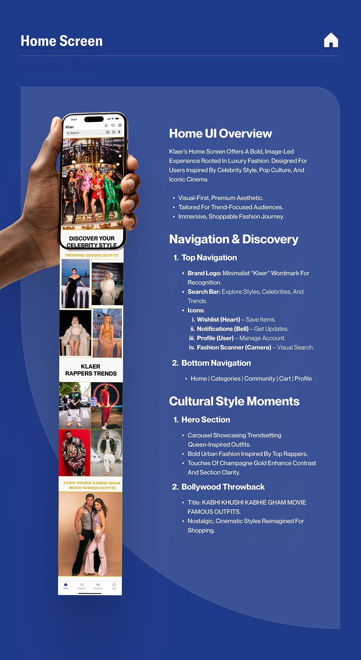 Klaer iOS: A Visual-First UI for Star-Style Shopping Image 5