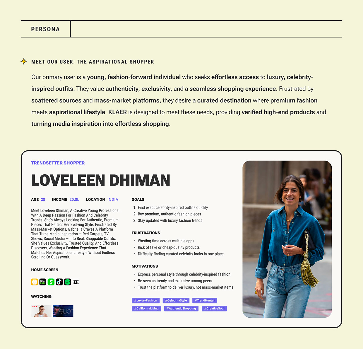 Klaer: Celebrity-Inspired Fashion App UX Case Study Image 12