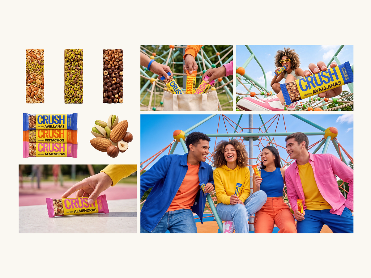 CRUSH — Snack Brand Identity & Lifestyle Campaign