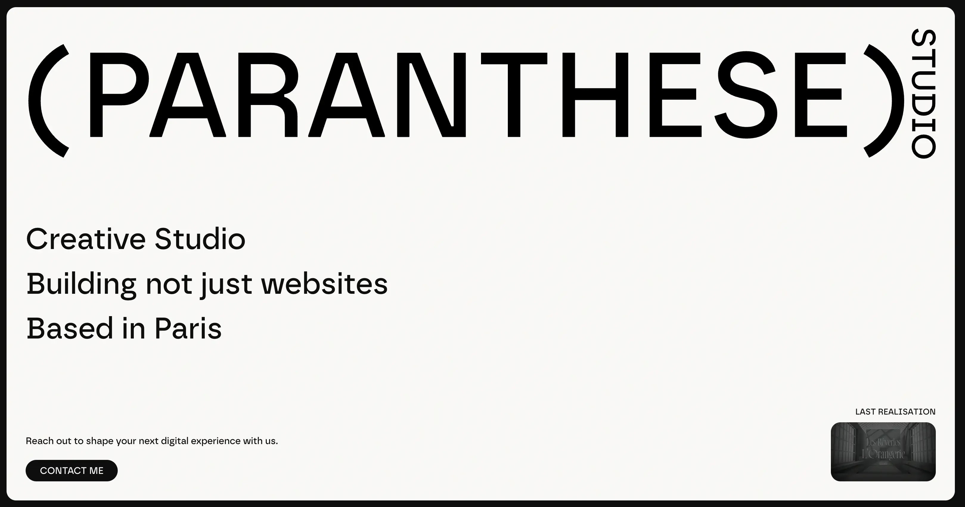 PARANTHESE STUDIO | Creative Studio