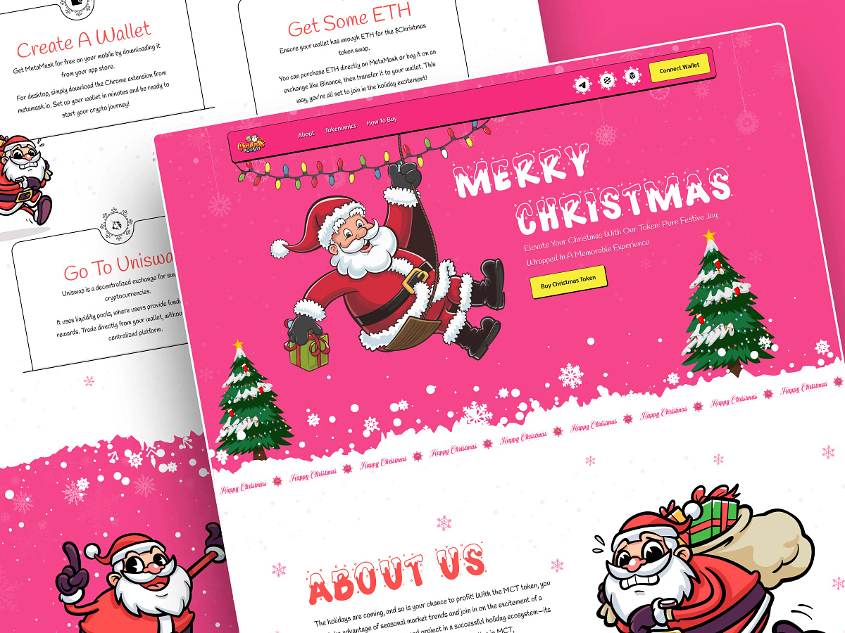 Christmas landing page