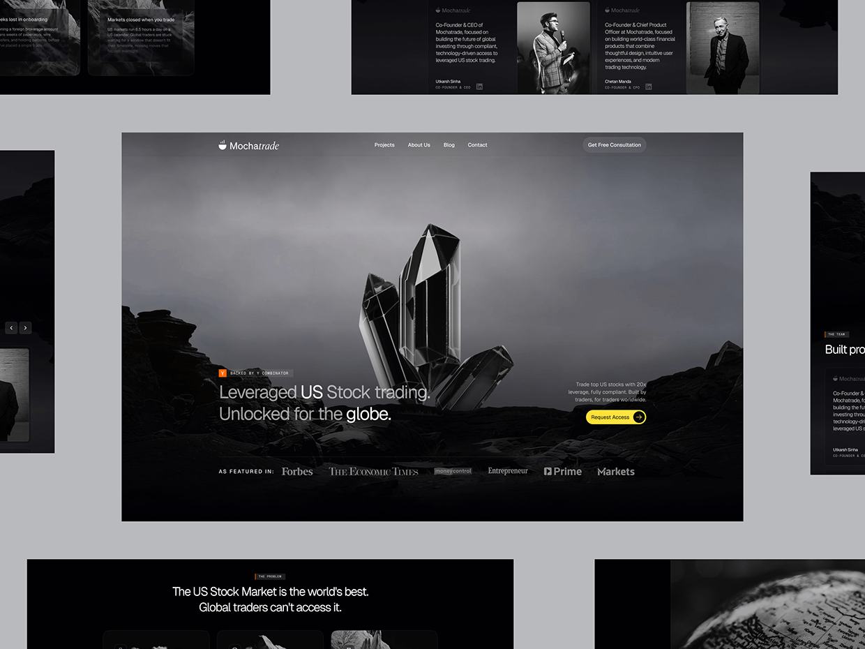 Online Stock Trading Website Design Image 0