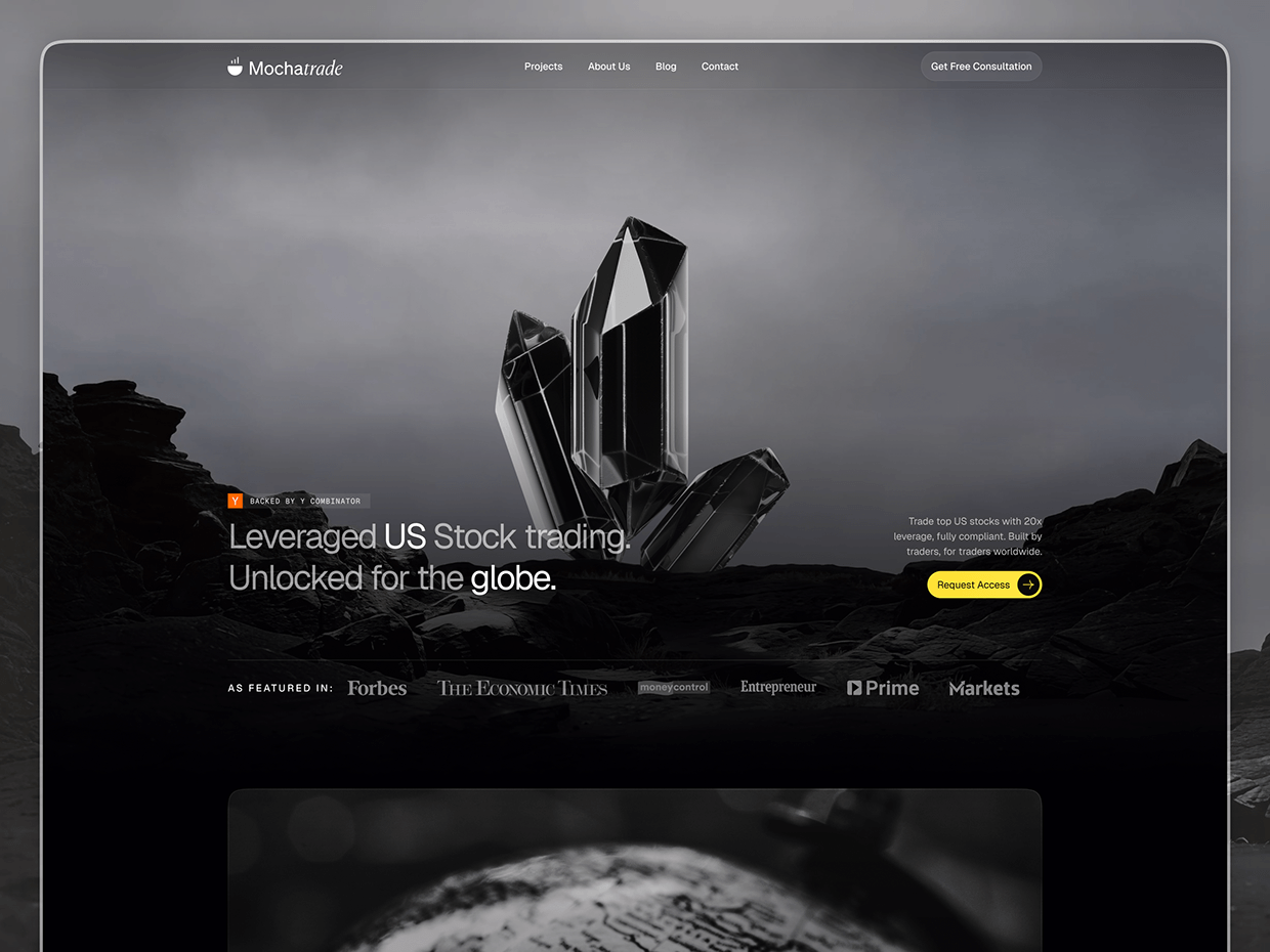 Online Stock Trading Website Design Image 1