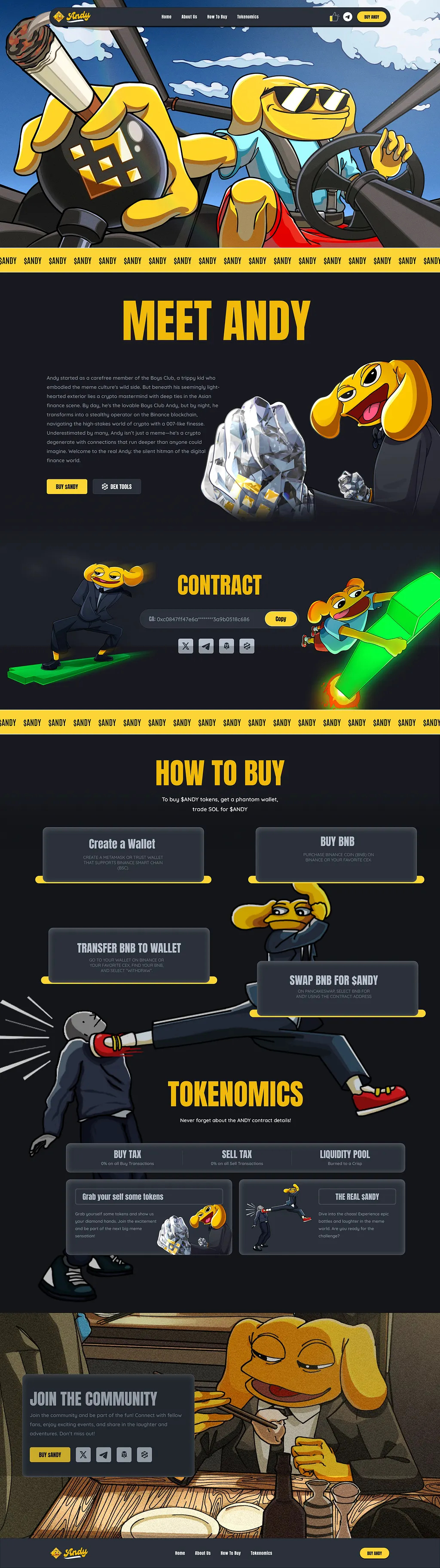 Meme Coin Landing Page Image 1