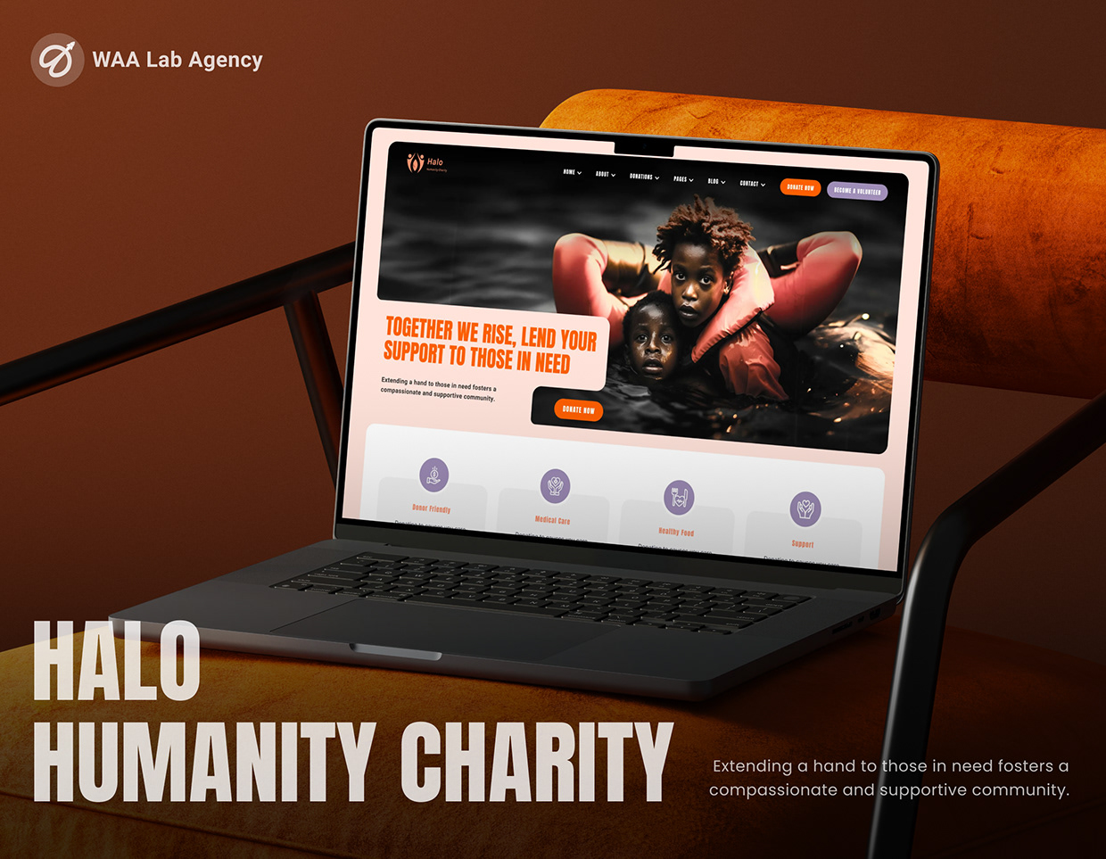 Halo Humanity Charity UI-UX website Design