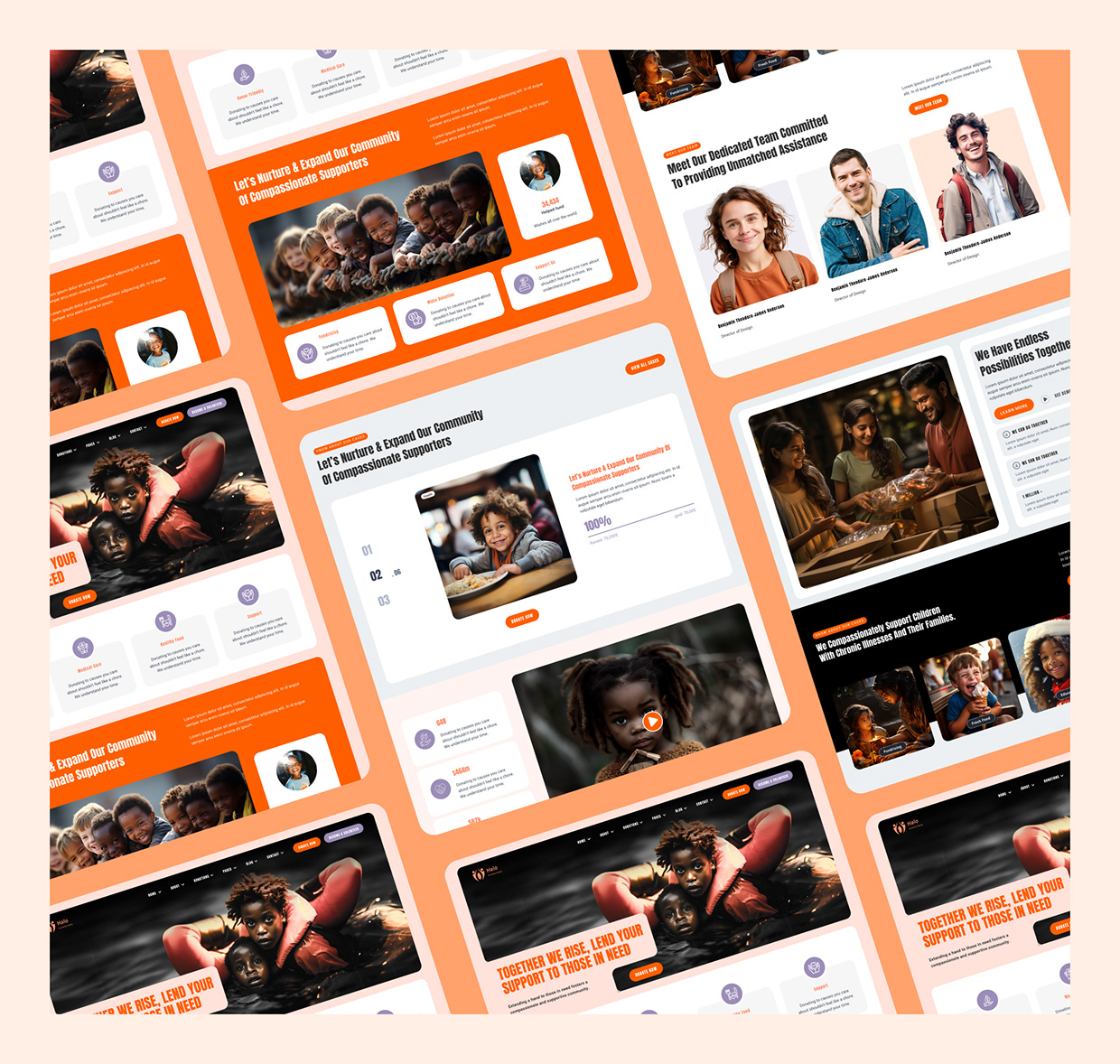 Halo Humanity Charity UI-UX website Design Image 9