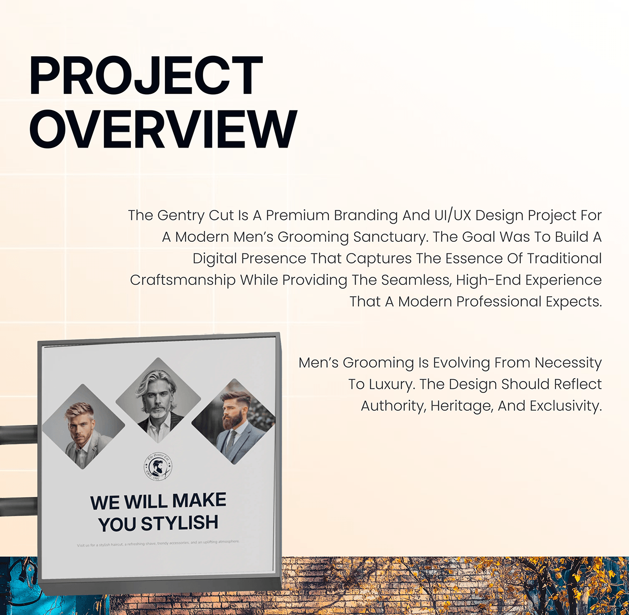 The Gentry Cut - Men's Salon Website UI/UX Design Image 0