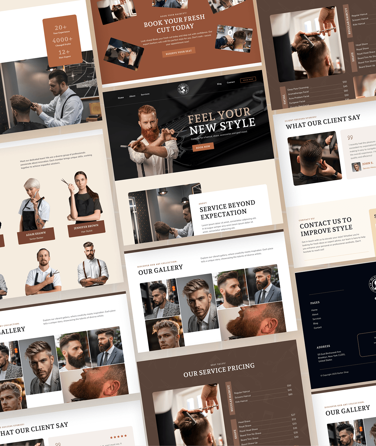 The Gentry Cut - Men's Salon Website UI/UX Design Image 9