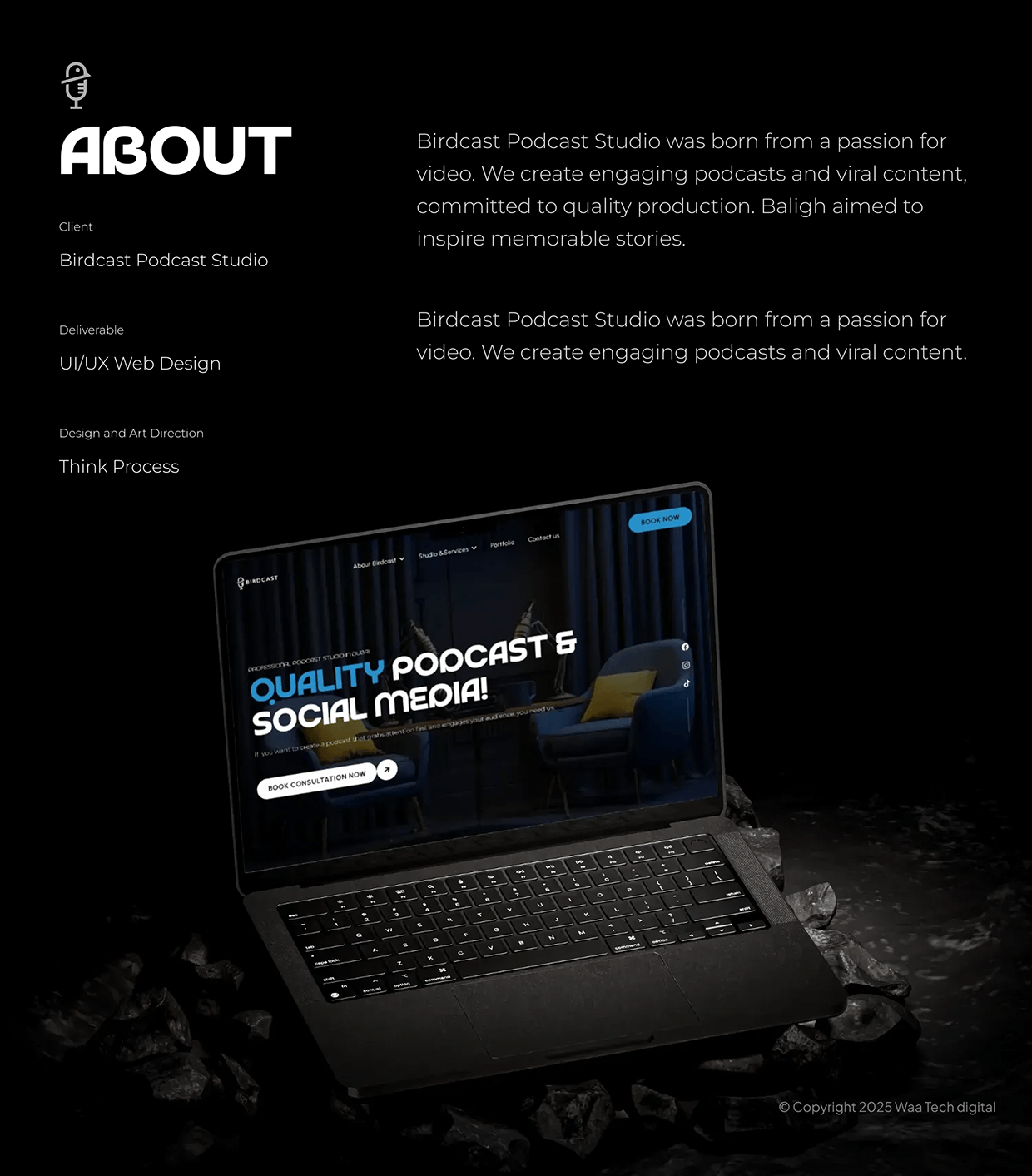 Birdcast Podcast Studio — Modern Website Redesign Image 0