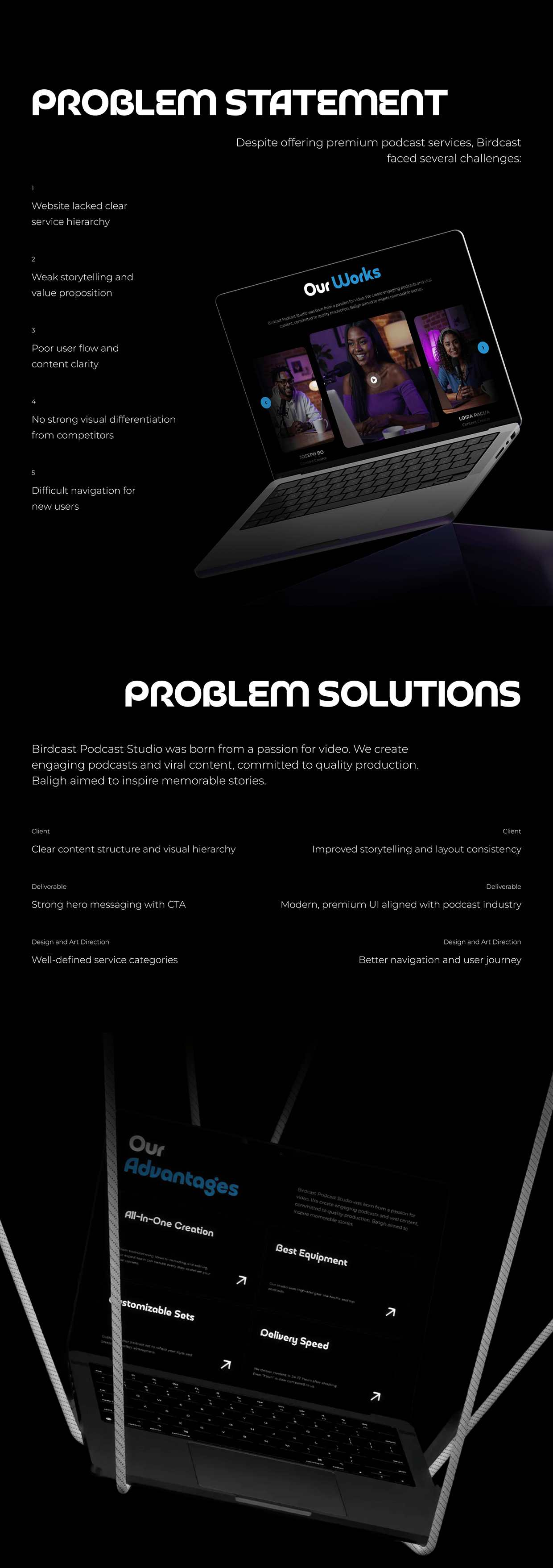 Birdcast Podcast Studio — Modern Website Redesign Image 1