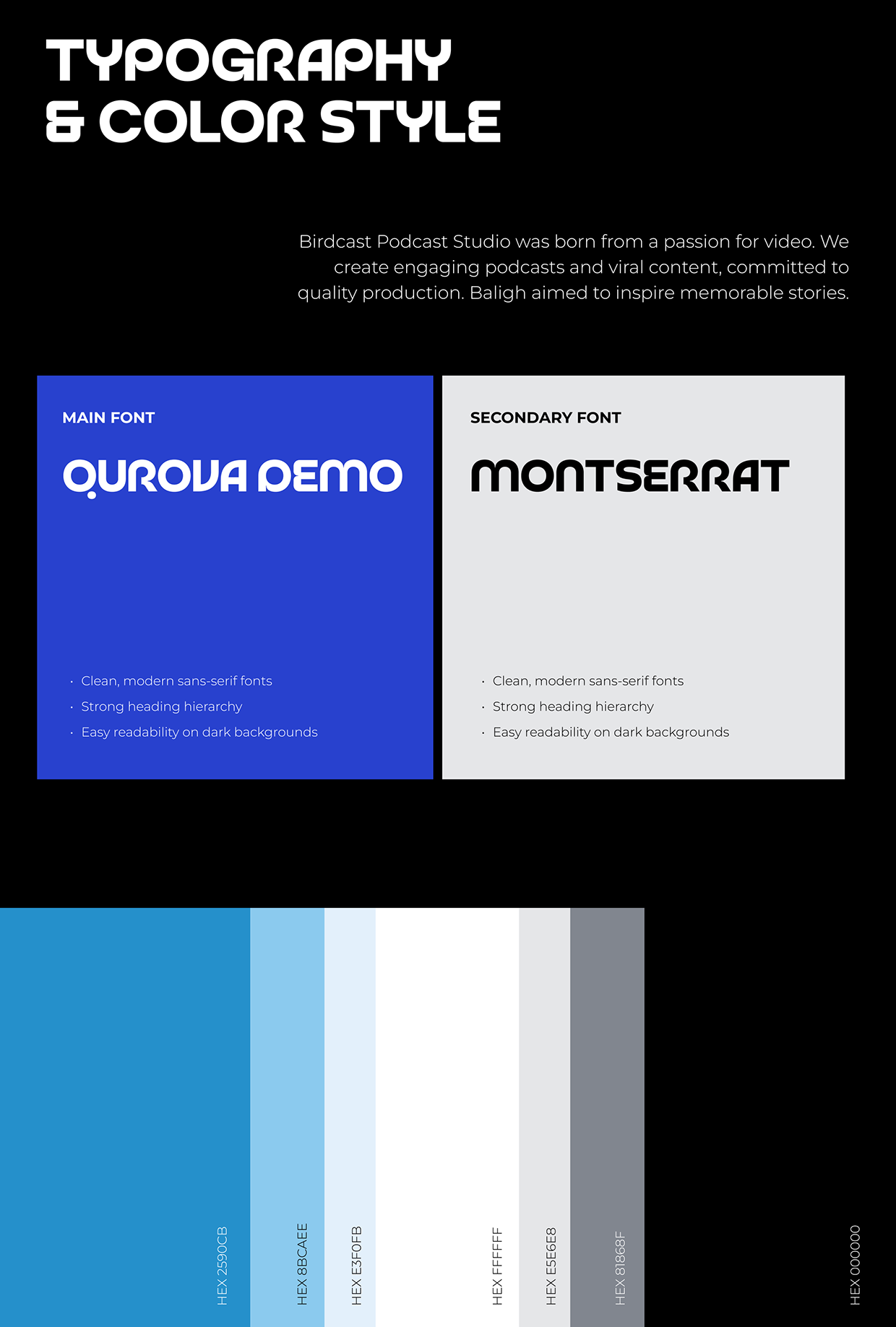Birdcast Podcast Studio — Modern Website Redesign Image 3