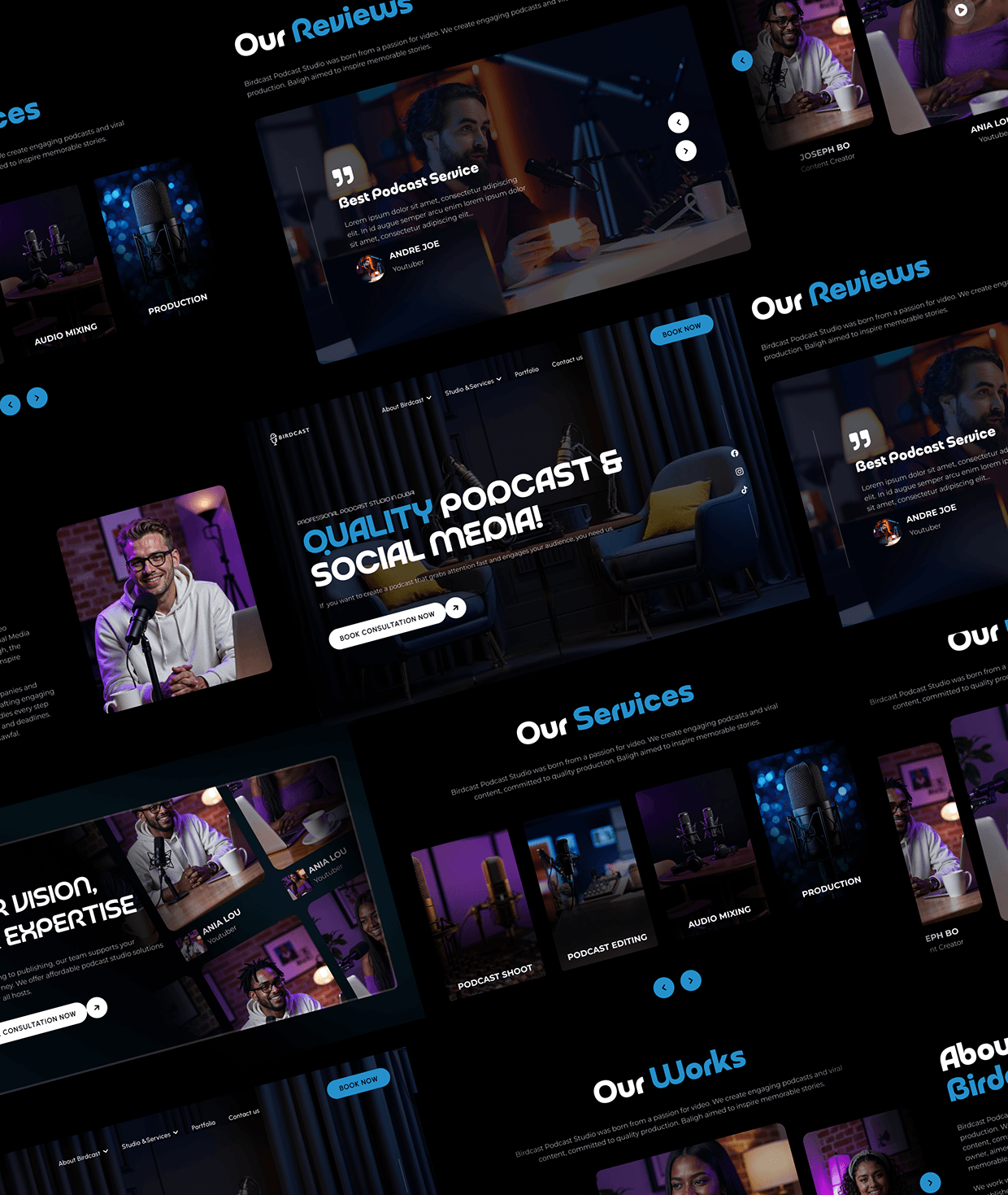 Birdcast Podcast Studio — Modern Website Redesign Image 6