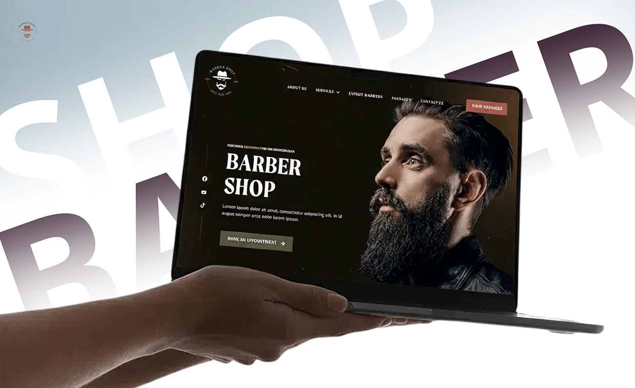 Barber Shop – Men’s Salon Website UI/UX Design