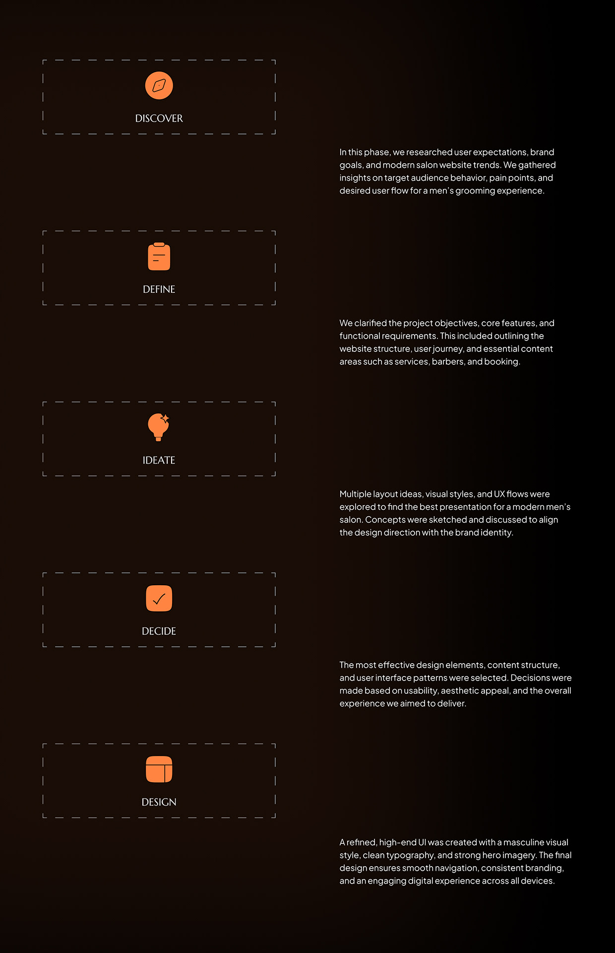 Arber Shop – Men’s Salon Website UI/UX Design Image 2
