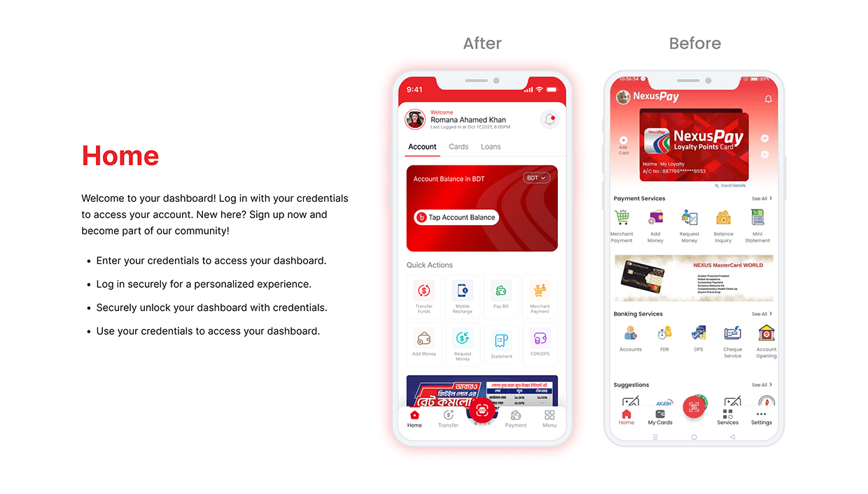 NexusPay Digital Wallet App Redesign – UX/UI Case Study Image 8