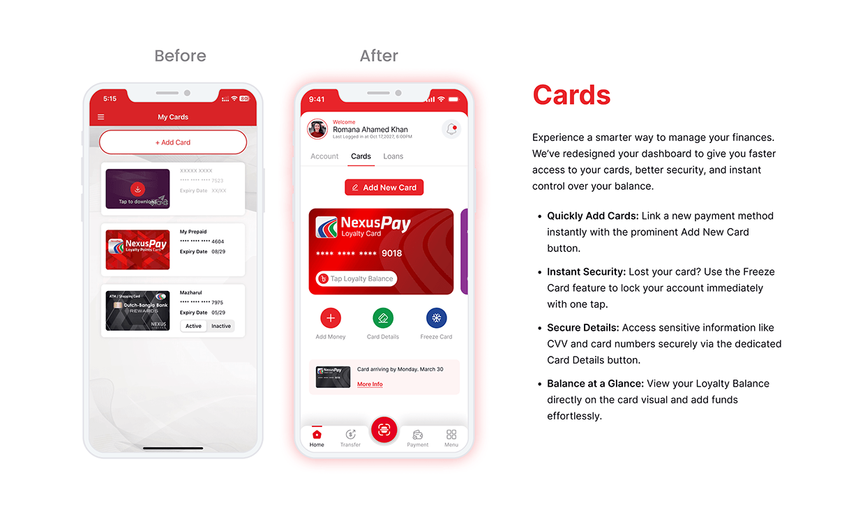 NexusPay Digital Wallet App Redesign – UX/UI Case Study Image 9