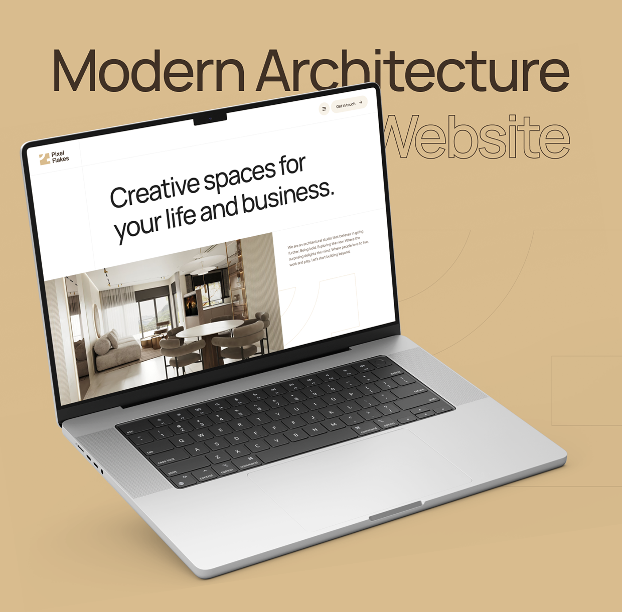 Pixel Flakes Architecture Website UI/UX Design