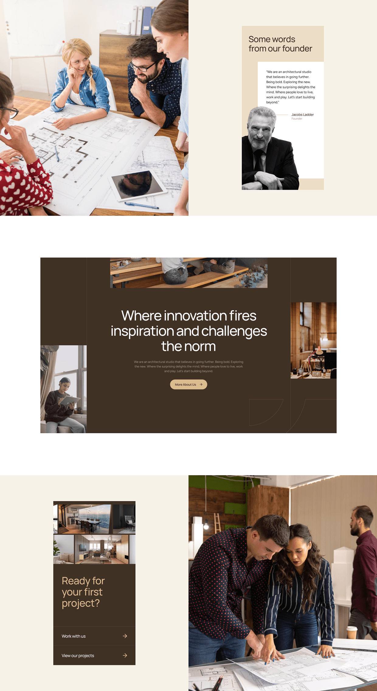 Pixel Flakes Architecture Website UI/UX Design Image 6