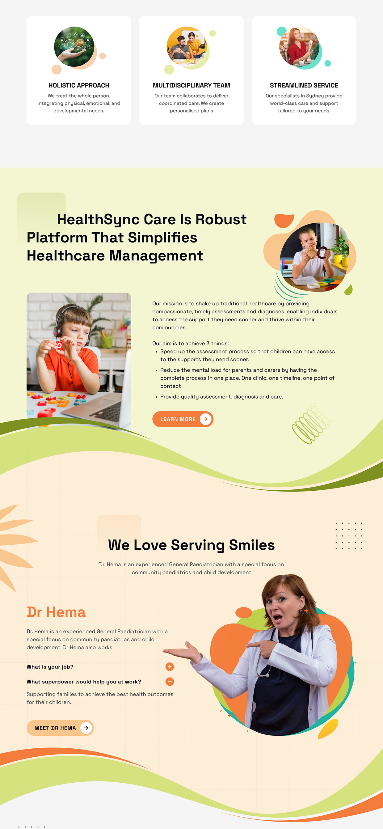 Healthsync Care Website Redesign Modern UX/UI in Figma Image 4
